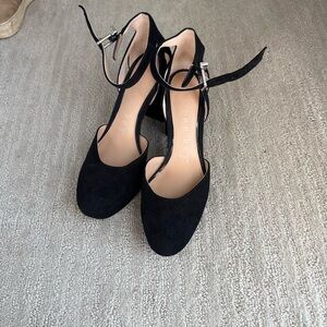 Black Ankle Strap Heels